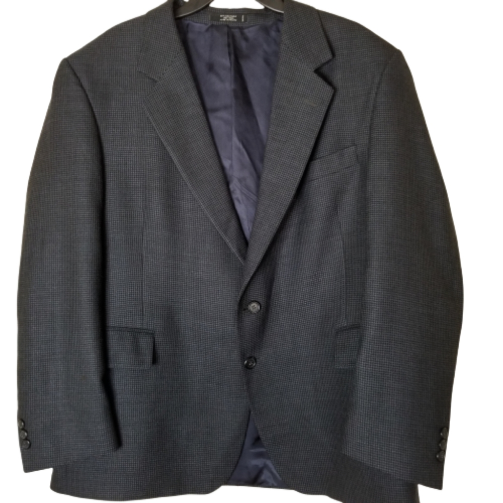 John Weitz Sport Coat Jacket 44S Signature Collection 100% Wool Houndsto…‎